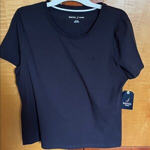 Nautica Women's Navy Short Sleeve Tee